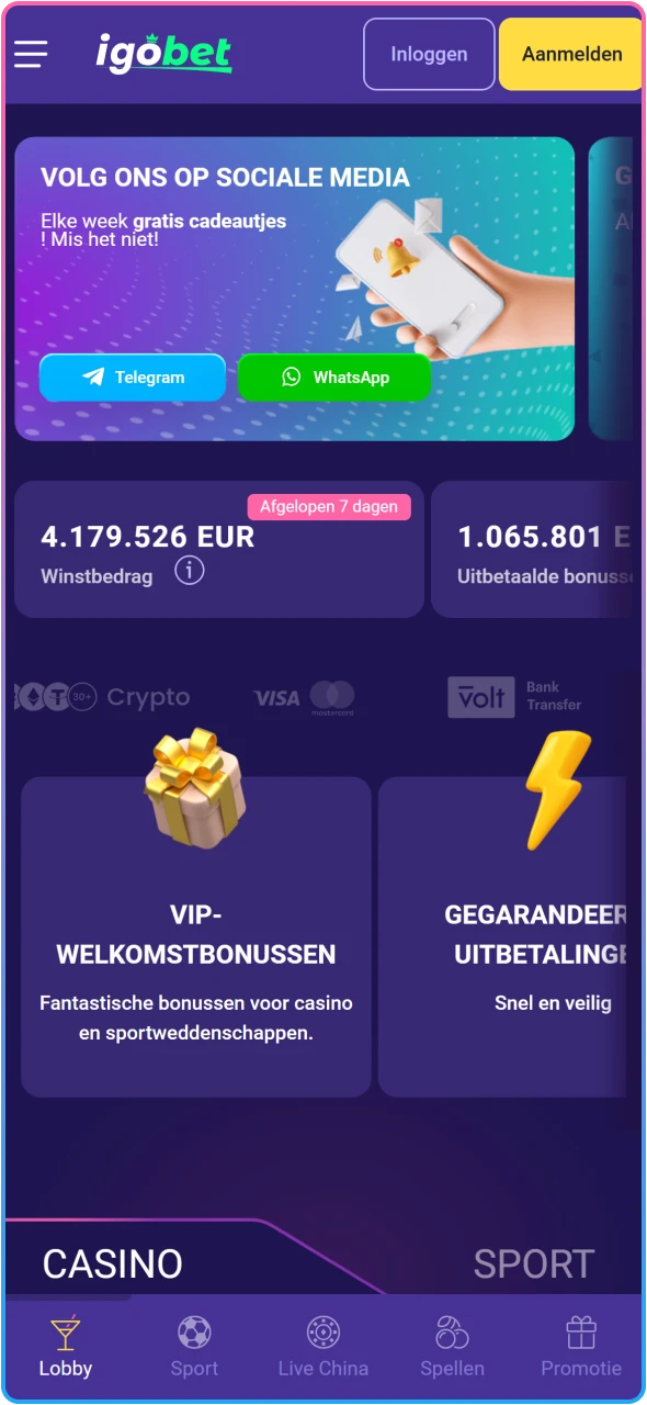 Het beste platform voor sportweddenschappen en online casino in Nederland.