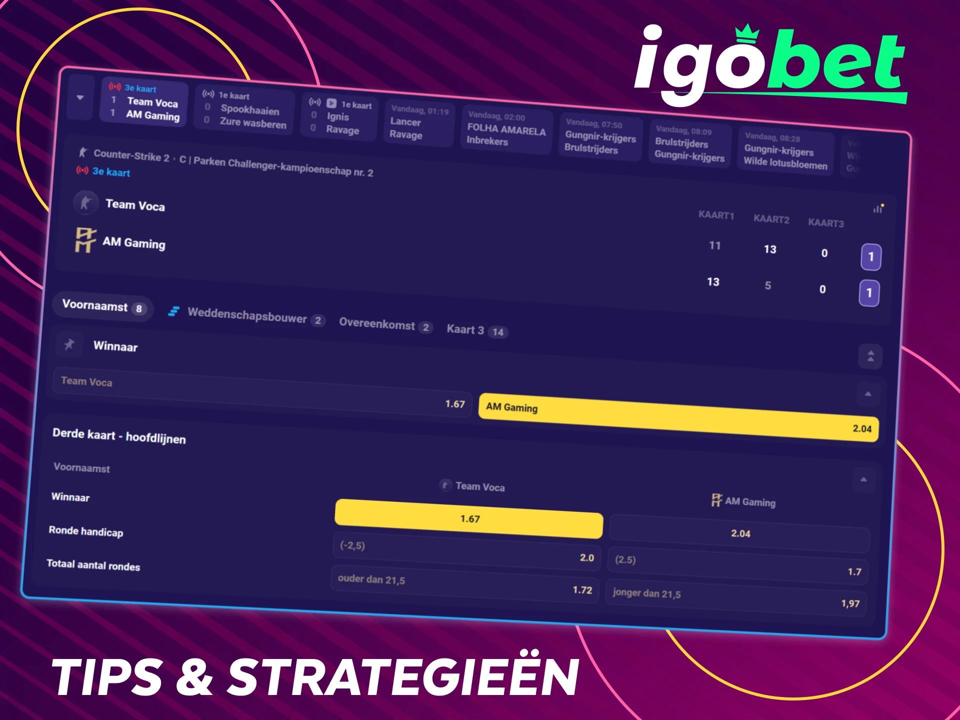 Verbeter je winstkansen met onze CS2 wedstrategieën voor IgoBet.
