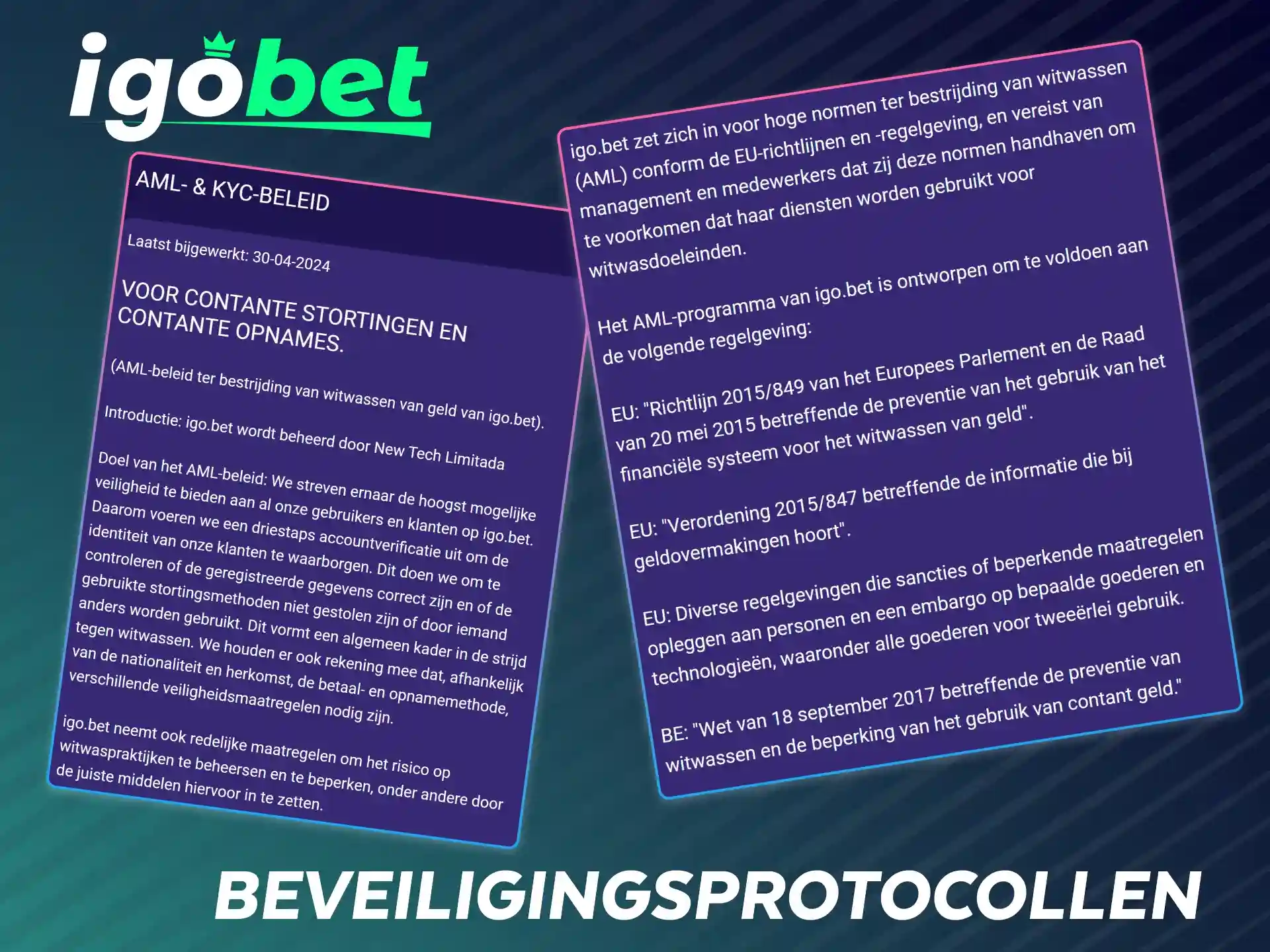 Ontdek de geavanceerde beveiligingsprotocollen van de IgoBet app voor een veilige speelomgeving.