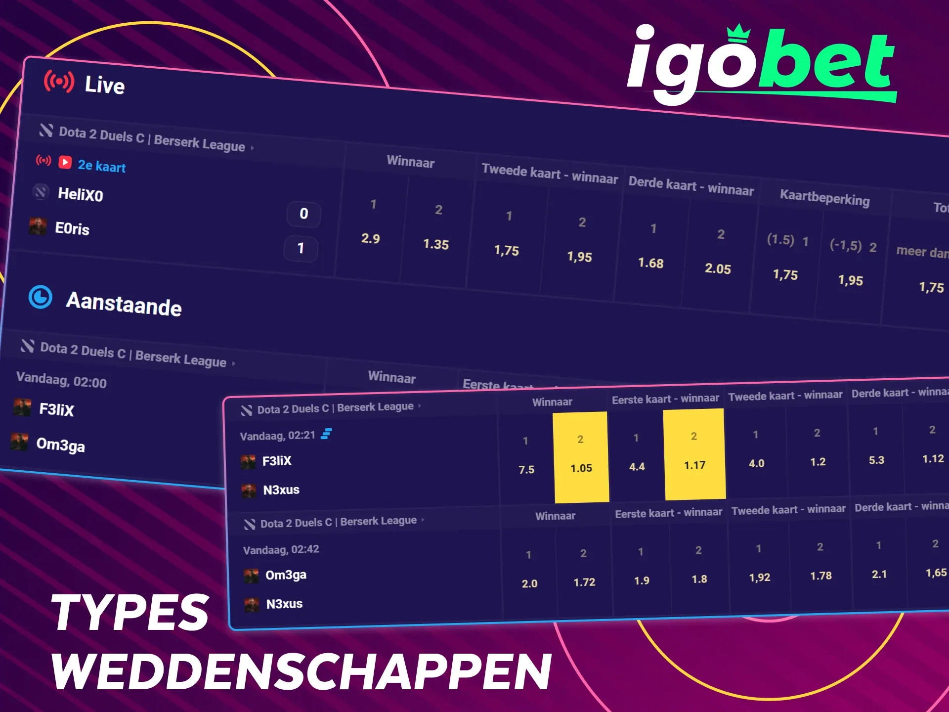 Ontdek de verschillende soorten Dota 2 wedopties op IgoBet.