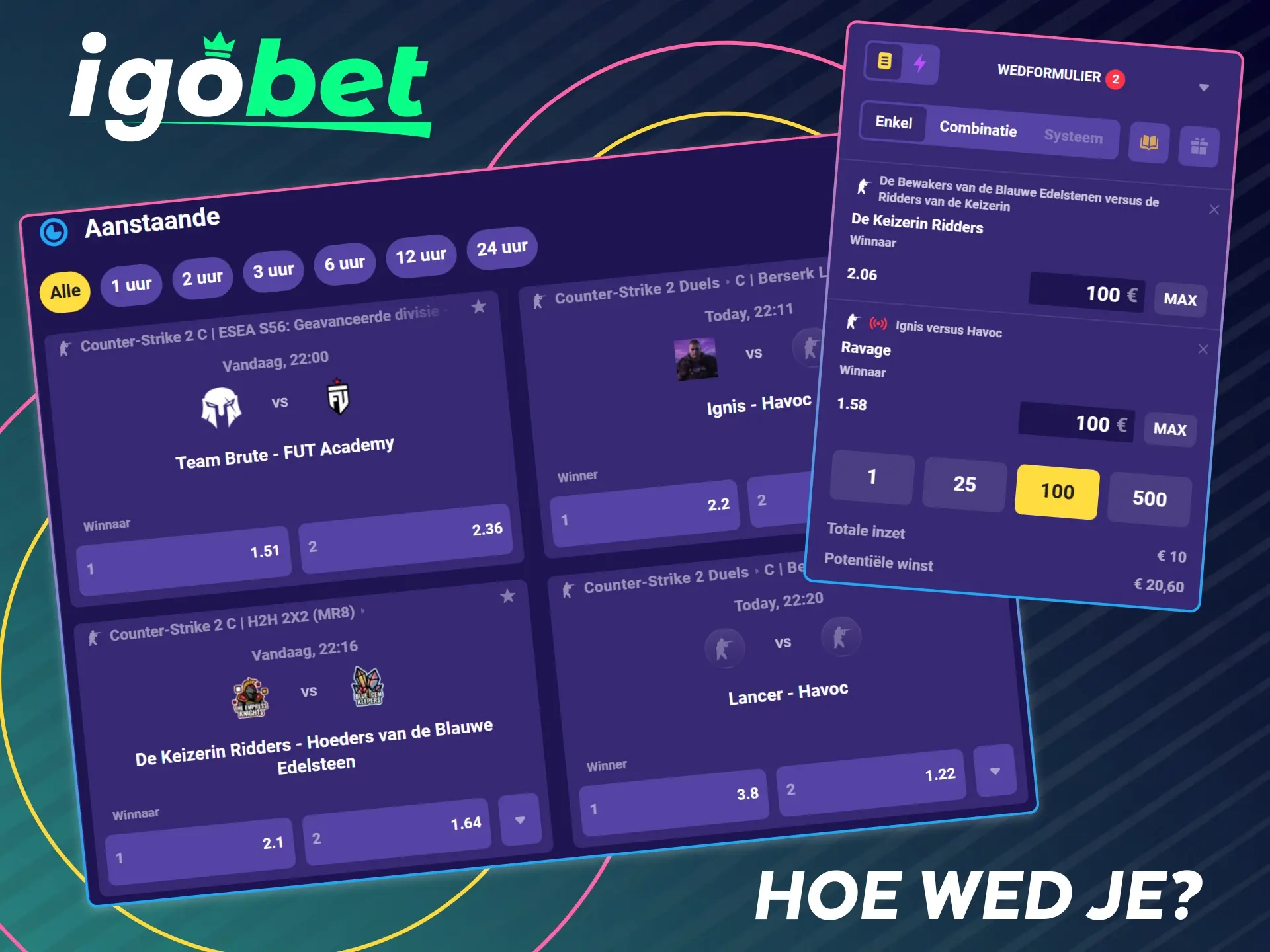 Stap voor stap gids voor wedden op E-Sports bij IgoBet.