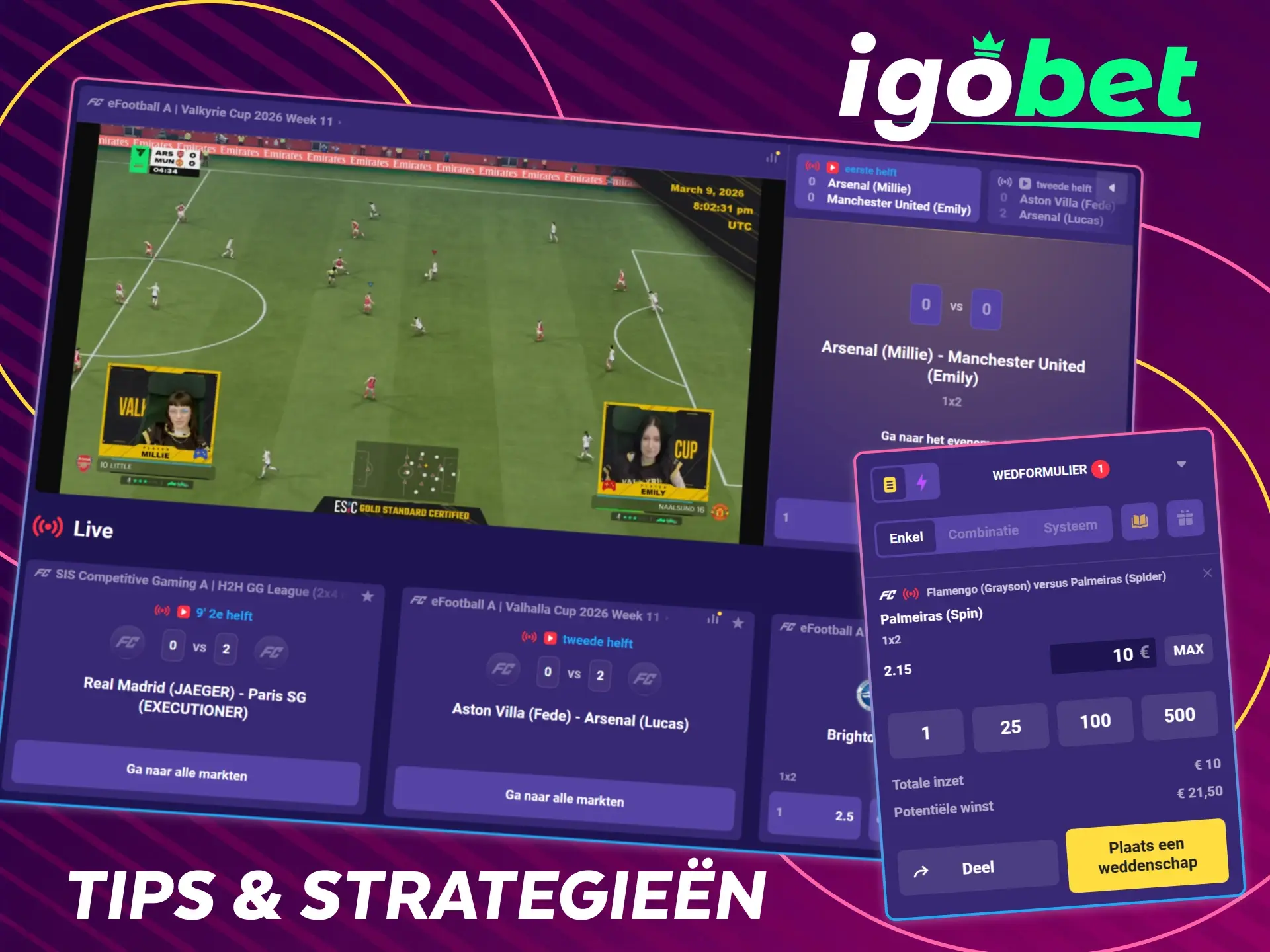 Verbeter je winstkansen met onze E-Sports wedstrategieën.
