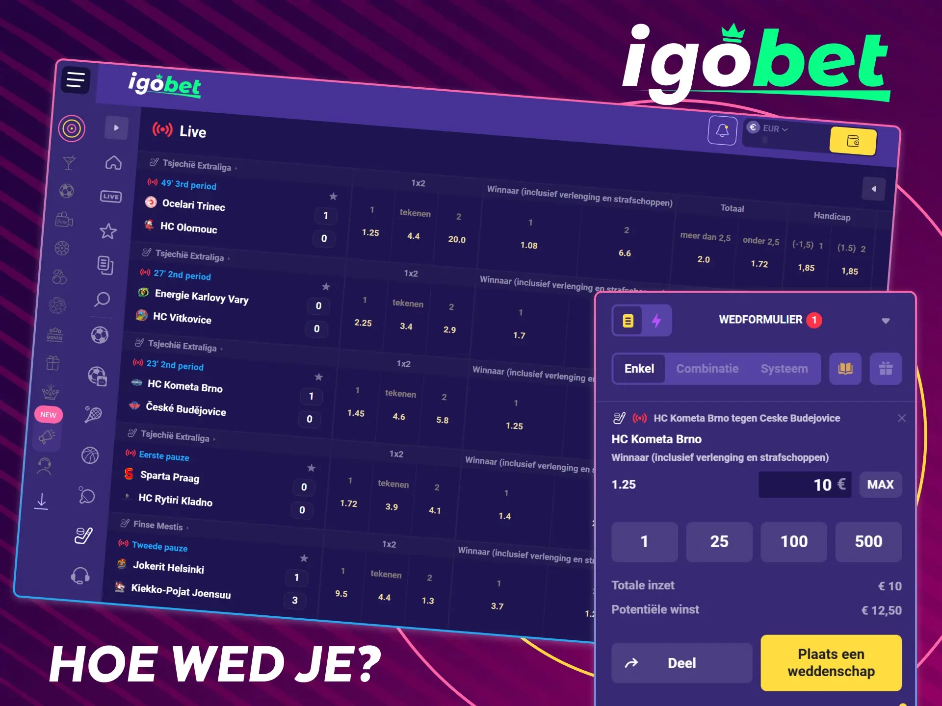 Stap voor stap gids voor wedden op ijshockey bij IgoBet.