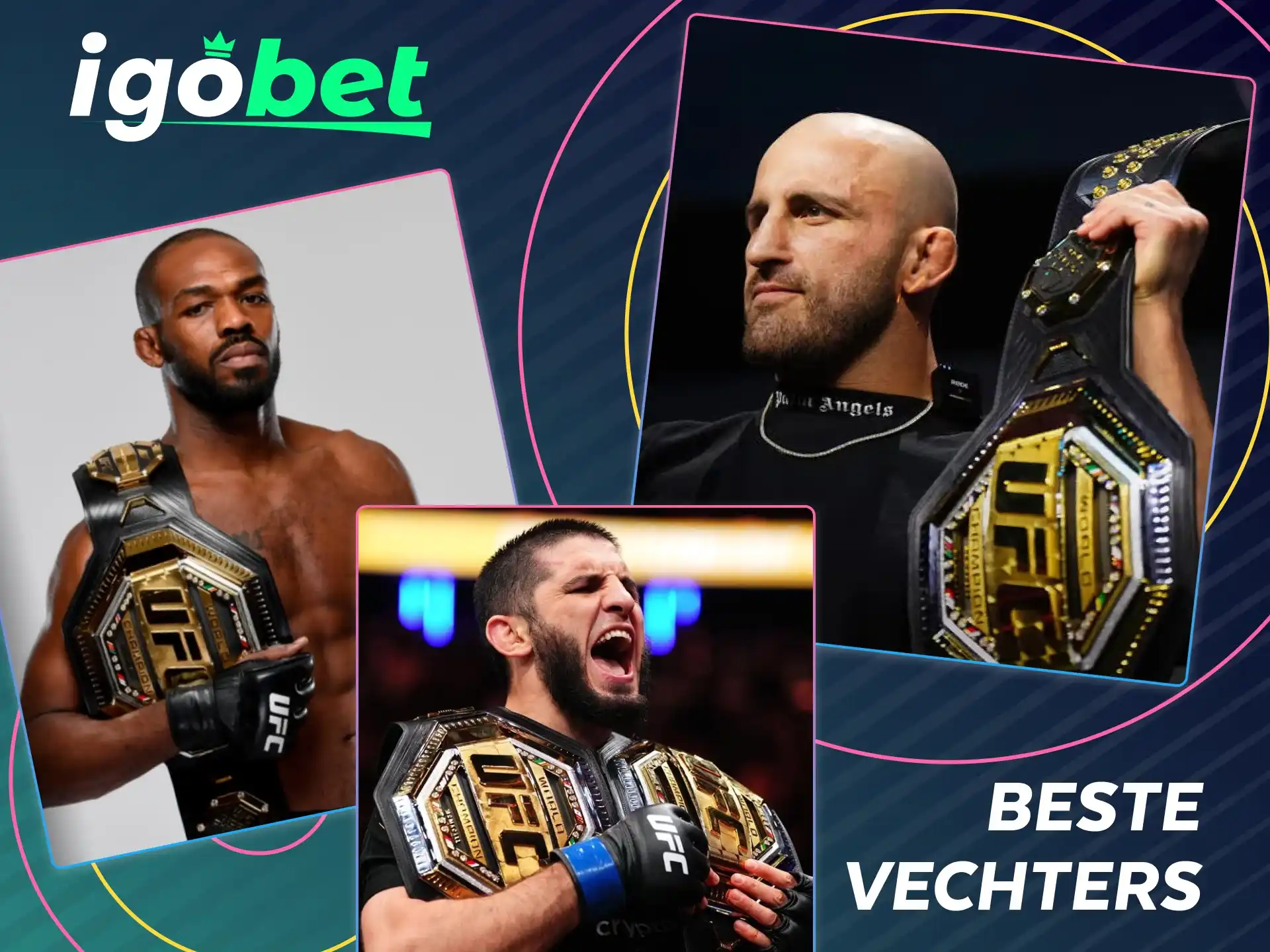 Bekijk de populairste MMA vechters en actuele wedopties bij IgoBet.