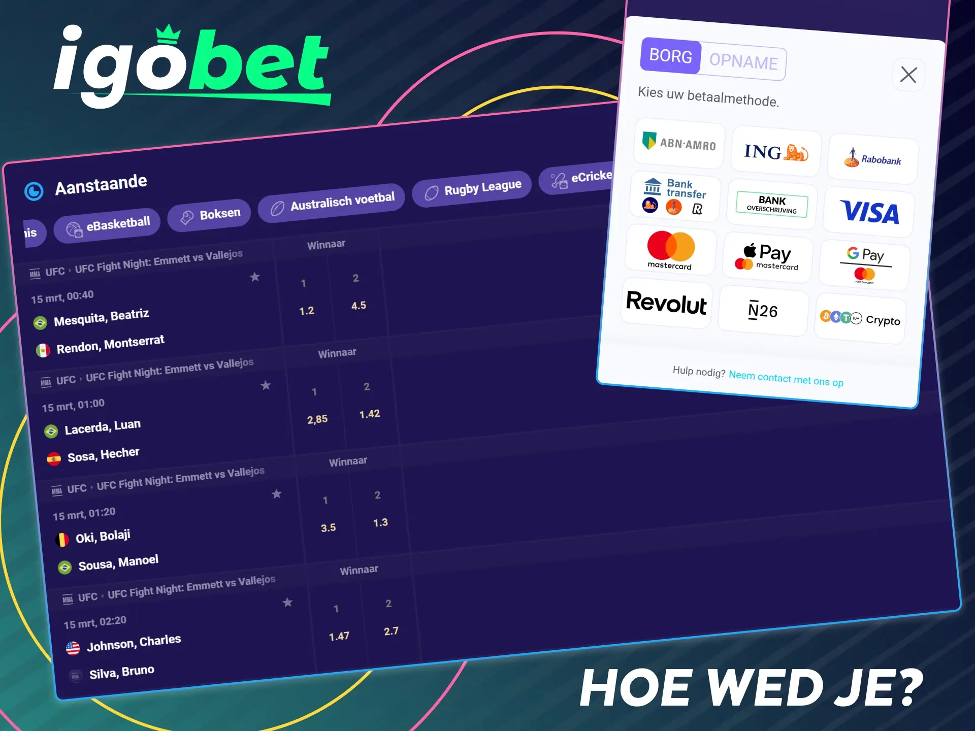 Stap voor stap gids voor veilig wedden op MMA bij IgoBet.
