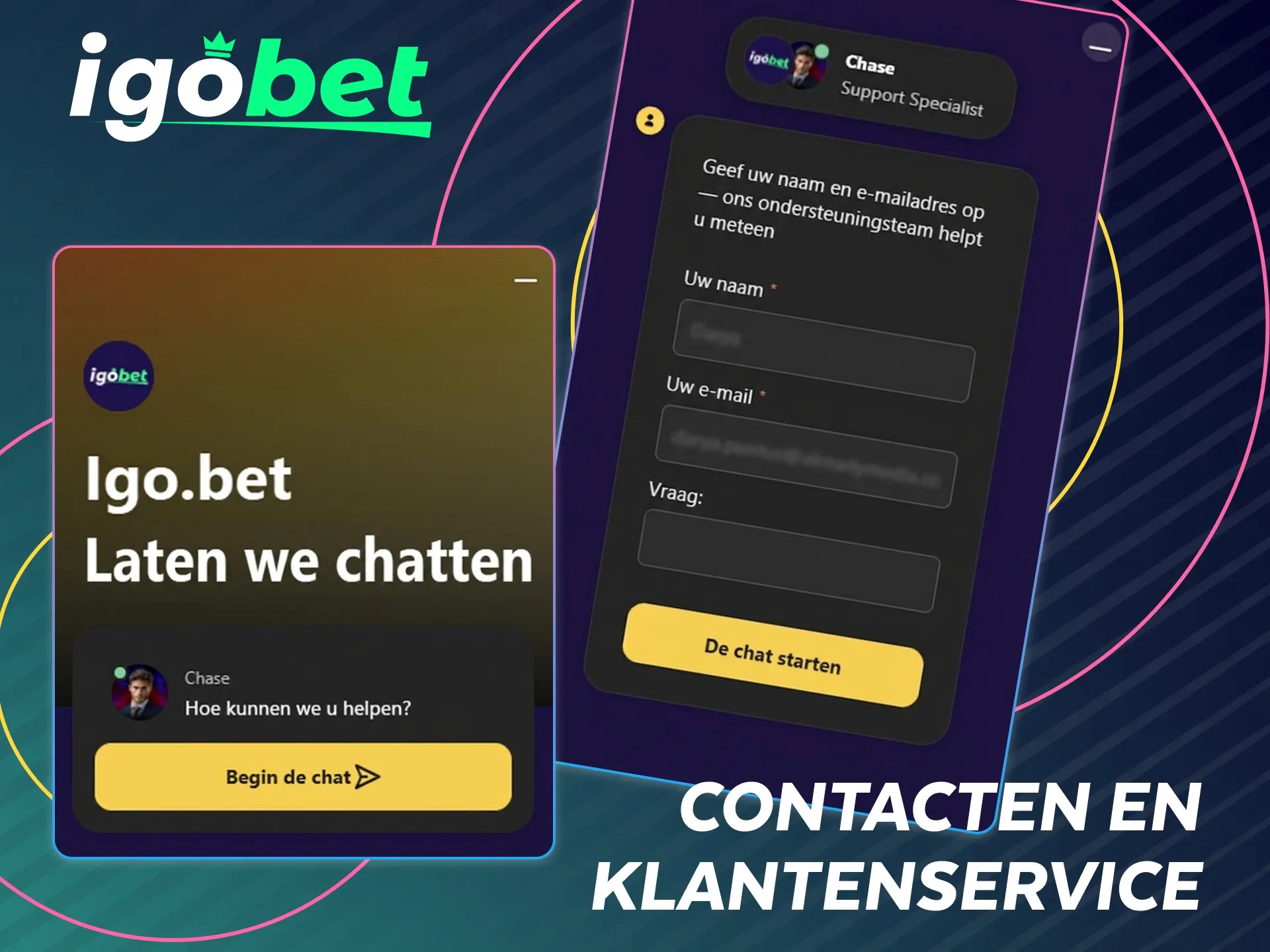 Neem contact op met de IgoBet klantenservice voor hulp bij je registratievragen.