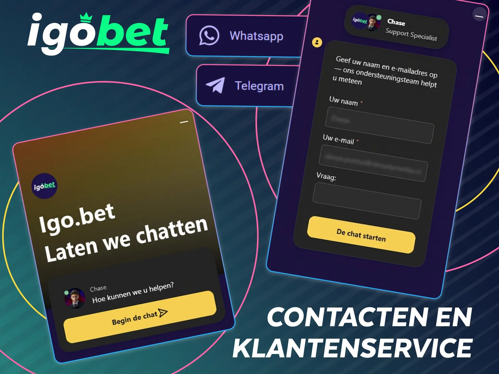 Vind hier de klantenservice en contactgegevens voor vragen over casinospellen.