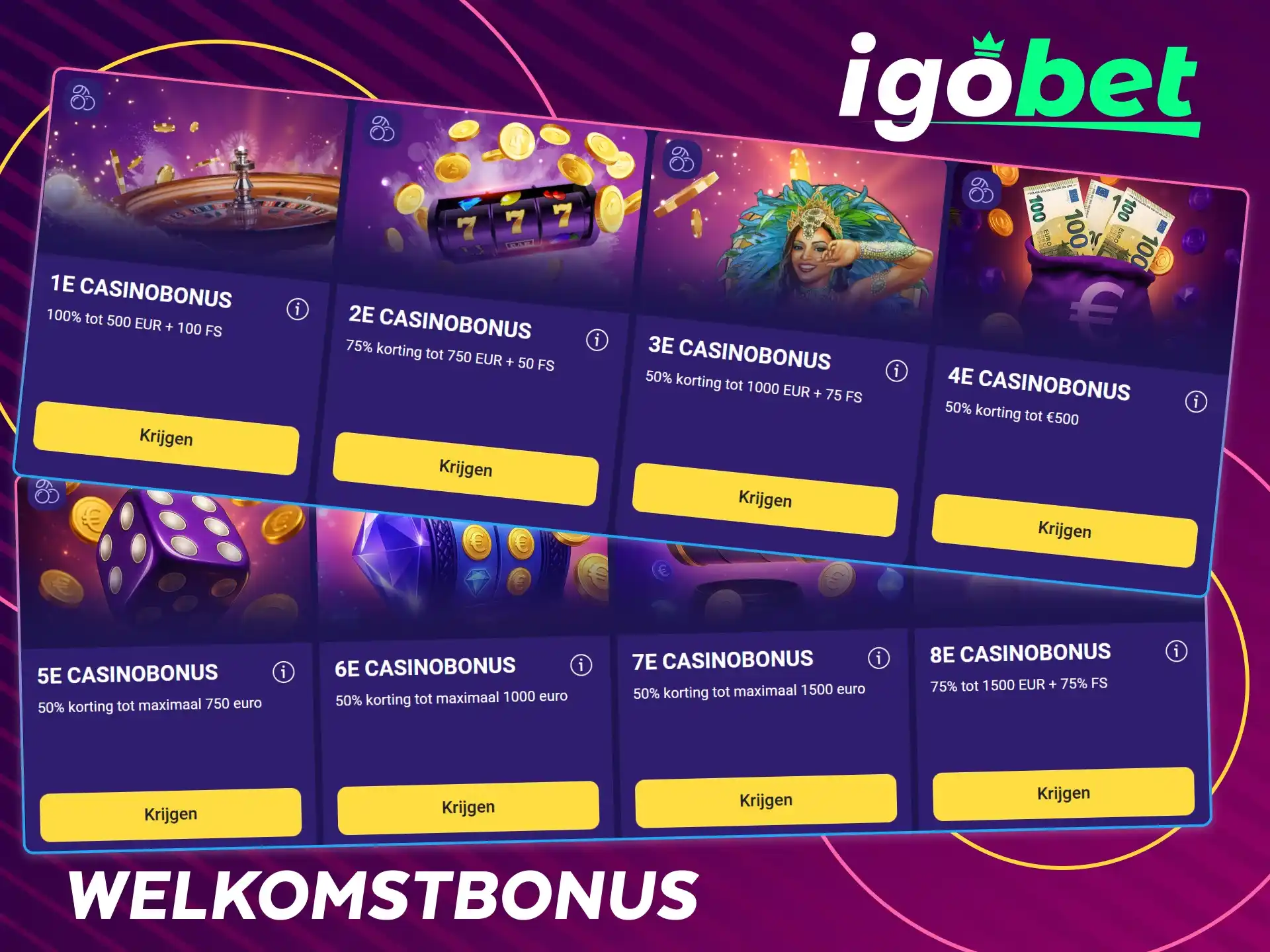 Claim de beste welkomstbonus voor nieuwe spelers bij IgoBet.